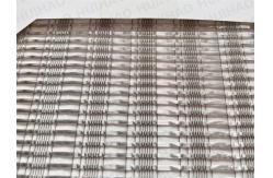 China Customized Elegant Shining Glass Laminated Woven Mesh for Glass Doors supplier