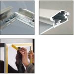 Wall Hanging Squared ABS 32mm Lockable Poster Case