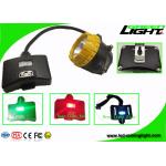 6.8Ah Panasonic Battery Rechargeable LED Headlamp With Low Power Warning Safety Rope for sale