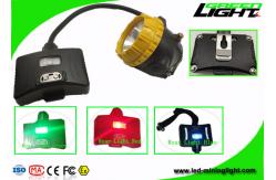 China 6.8Ah Panasonic Battery Rechargeable LED Headlamp With Low Power Warning Safety Rope supplier