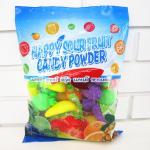 Candy powder Sour Powder Candy With Fruit Shape Packed In Bag Yummy And Lovely for sale