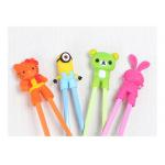 Reusable Silicone Kitchen Gadgets Cute Cartoon Children'S Training Chopsticks for sale
