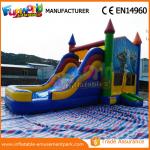 Outdoor Inflatable Combo Slide , childrens bouncy castle With Pool for sale