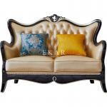 Living Room Luxury Classical Style 6 Seater Leather Sofa Set for sale