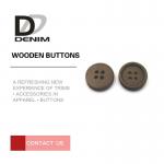 Winter Sweater Coloured Wooden Buttons 12L 14L 16L 18L Good Wear Resistance for sale