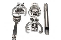 China Robot Monkey Frog Shape Lovely Deeper Herbal Basket Tea Strainer Stainless Steel 304 supplier