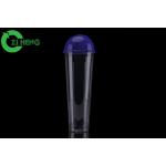 1000 ML PET Clear Plastic Drinking Cups With Snap Fit Lid Transparent Tall for sale