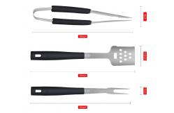 China Multifunction Stainless Steel Bbq Utensil Set , Rustless Heavy Duty Grill Tools supplier