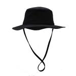 Unique design cotton fishing cap bucket hat string black waterproof fashionable bucket hat with drawstring for sale