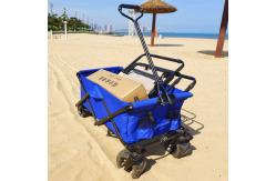 China Collapsible Welding Trolley Adjustable PU Wheels Practical Folding Wagon Customized supplier