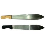 1.8mm Wooden Handle Modern Sugar Cane Knife OEM Silver Blade High Carbon