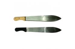 China 1.8mm Wooden Handle Modern Sugar Cane Knife OEM Silver Blade High Carbon supplier