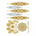 Gold Foil Body Tattoo Sticker for sale