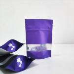 Biodegradable Food Packaging Bag Resealable Printed Standup Pouch Bags with window for sale