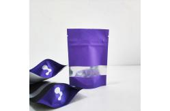 China Biodegradable Food Packaging Bag Resealable Printed Standup Pouch Bags with window supplier