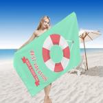 Digital Printed Quick Dry Beach Towel , Travel Beach Towel Promotional Large Thick for sale