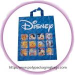 Fashion Blue Disney Soft Loop Plastic Handle Bags Promotional for sale