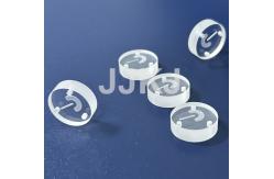 China Scratch Resistant Synthetic Sapphire Window Optic Sapphire Button With Grooves supplier