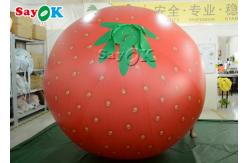 China 6.56ft Tall Strawberry Shapes Inflatable Balloon For Opening Ceremony supplier