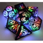 Light Up DND Dice Rechargeable With Charging Box 7 PCS LED Electronic Dice For Tabletop for sale