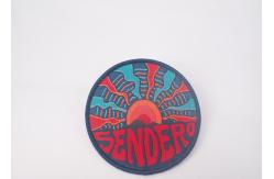 China Heat Press Custom Badge Embroidery Iron On Patch Applique For Clothing supplier