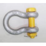 ASME B30.26-2004 Standard Bolt Type Shackle With Corrosion-Resistant Silver Painted Bow And Pin for sale