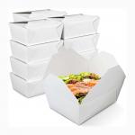 Microwavable Bento Paper Box , Waterproof Kraft Takeaway Containers for sale