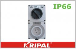 China 10A IP66 Weatherproof Switch Socket Outlet 250V Rotary Power Switch supplier