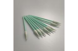 China Dust Free PP Stick Cleanroom Foam Swab Spiral Pointed Head supplier