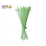 4 Inch Length Nylon Cable Ties Heat Resistant 150℃ UL94V2 Green Color PA66 for sale