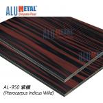 1220X2440mm Nano Surface Wooden Aluminum Composite Panel Acp Sheet Exterior 10mm for sale