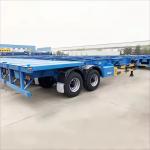 CIMC 2/3 Axles Payload 40-45 Ton 20/40 Feet Containers Chassis Skeleton Tractor Semi Trailer for sale