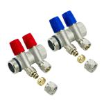 Customized Brass Pex Manifold For Floor Heating System 2-12ways for sale