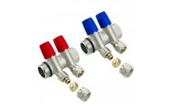 China Customized Brass Pex Manifold For Floor Heating System 2-12ways supplier