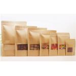 OEM Kraft Paper Mylar Zipper Food Bag Stand Up Pouch Packaging for sale