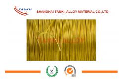 China 0.6mm PTFE Insulation Silver Thermocouple Cable With Kapton Film Jacket supplier