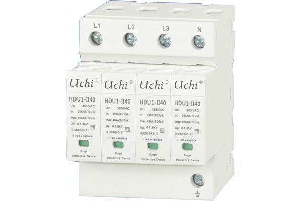 II40X 385V Series Surge Protector SPD Red Thermoplastic Material Housing