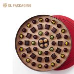Custom Luxury White Chocolate Packaging Boxes with Embossed Printing Lid and Bottom for sale