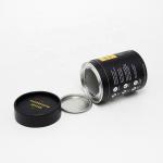Biodegradable Foil Inner Paper Tube Can Packaging With Metal Cover
