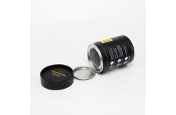 China Biodegradable Foil Inner Paper Tube Can Packaging With Metal Cover supplier