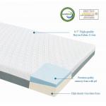 Portable 7.5cm Velvet Fabric Camping Memory Foam Mattress Pad