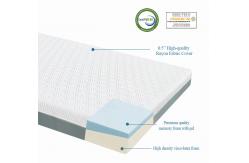China Portable 7.5cm Velvet Fabric Camping Memory Foam Mattress Pad supplier
