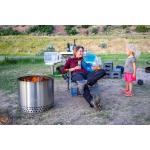 SS304 charcoal  brazier stove smokeless portable camping fire pit 1mm Thickness