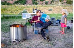 China SS304 charcoal  brazier stove smokeless portable camping fire pit 1mm Thickness supplier
