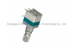 China Metal Shaft Sealed Rotating Potentiometer With Push Switch Single Unit RV9110NM supplier
