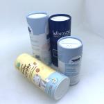 Embossing 3g 5g Powder Packaging Jar Paper Tube With Sifter for sale