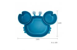 China Crab Shape Silicone Baby Tray Set Food Grade Eco Friendly Custom Logo supplier