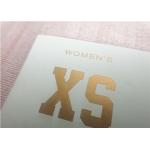 Plane Cold Tear Heat Transfer Clothing Labels With Anti Sublimation Printing Golden Custom - Made Logo for sale