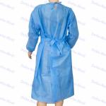 Anti Virus Visitor Disposable Surgical Gown Waterproof Hospital Suit Knit Cuff for sale