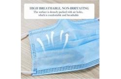 China Elastic Earloop 3 Layer Face Mask Soft 3 Ply Non Woven Face Mask supplier